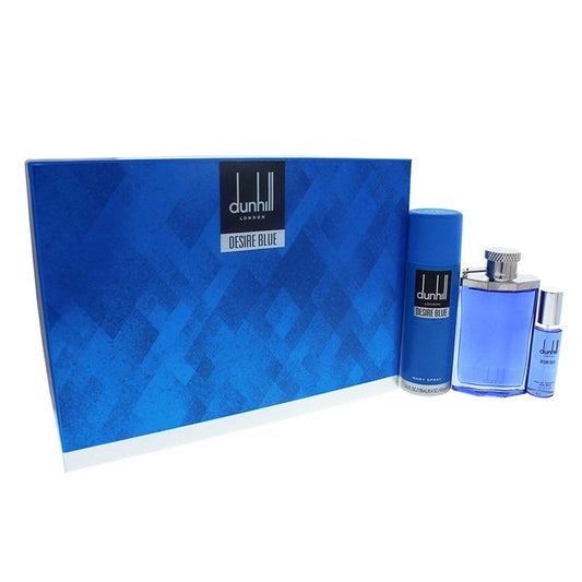 Dunhill Desire Blue M - Eau De Toilette 100ml+ - Eau De Toilette 30ml+195ml Body Spray Set