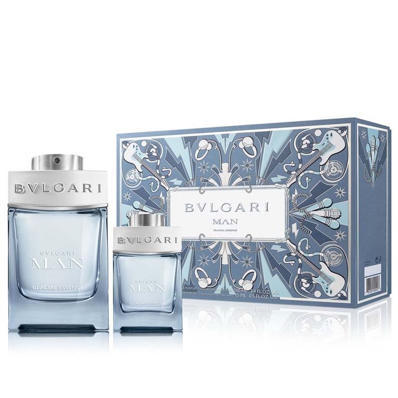Bvlgari Man Glacial Essence - Eau De Parfum 100ml+15ml Set